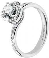 Anillo Salvini Mujer in Oro blanco Diamante 0.40 Ct 81078485 - 81078485